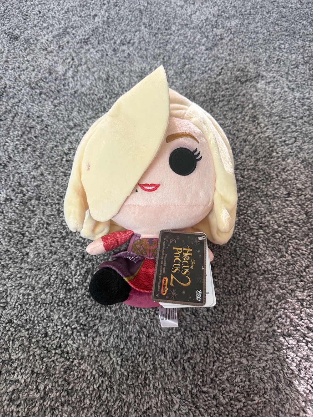 Disney Blonde & Black Winifred-Inspired Hocus Pocus 2 Plush